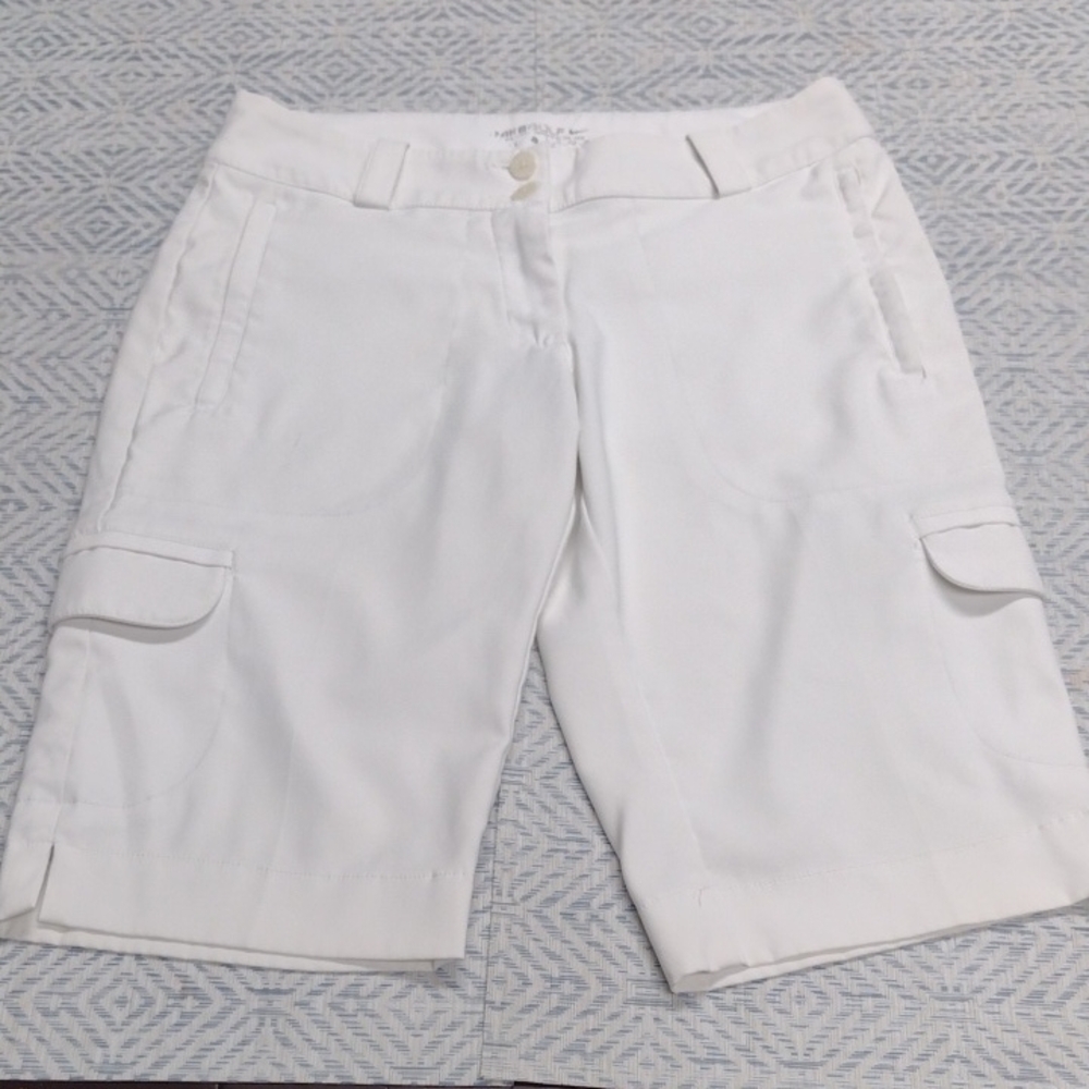 Nike Golf White Women's Cargo Bermuda Shorts